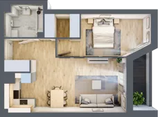 2 pokoje, mieszkanie 47,12 m², piętro 7, oferta nr V/144, Miasteczko Nova Sfera 5, Warszawa, Białołęka, Żerań, ul. Marywilska 5