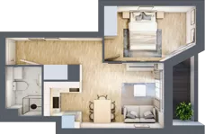 2 pokoje, mieszkanie 35,95 m², piętro 6, oferta nr V/137, Miasteczko Nova Sfera 5, Warszawa, Białołęka, Żerań, ul. Marywilska 5