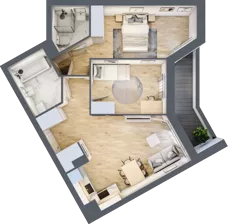 3 pokoje, mieszkanie 59,36 m², piętro 7, oferta nr V/93, Miasteczko Nova Sfera 5, Warszawa, Białołęka, Żerań, ul. Marywilska 5