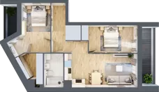 3 pokoje, mieszkanie 64,50 m², piętro 3, oferta nr V/122, Miasteczko Nova Sfera 5, Warszawa, Białołęka, Żerań, ul. Marywilska 5