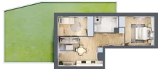 3 pokoje, mieszkanie 53,65 m², parter, oferta nr D-13, Piastova Osada, Warszawa, Ursus, Gołąbki, ul. Henryka II Pobożnego