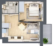 2 pokoje, mieszkanie 31,82 m², piętro 2, oferta nr E-101, Piastova Osada, Warszawa, Ursus, Gołąbki, ul. Henryka II Pobożnego