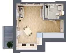 1 pokój, mieszkanie 29,85 m², piętro 3, oferta nr E-106, Piastova Osada, Warszawa, Ursus, Gołąbki, ul. Henryka II Pobożnego