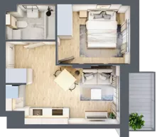2 pokoje, mieszkanie 31,82 m², piętro 3, oferta nr E-112, Piastova Osada, Warszawa, Ursus, Gołąbki, ul. Henryka II Pobożnego