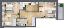 3 pokoje, mieszkanie 60,00 m², piętro 1, oferta nr F-124, Piastova Osada, Warszawa, Ursus, Gołąbki, ul. Henryka II Pobożnego