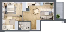 3 pokoje, mieszkanie 53,25 m², piętro 3, oferta nr F-140, Piastova Osada, Warszawa, Ursus, Gołąbki, ul. Henryka II Pobożnego