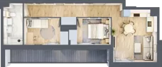3 pokoje, mieszkanie 52,04 m², piętro 3, oferta nr F-141, Piastova Osada, Warszawa, Ursus, Gołąbki, ul. Henryka II Pobożnego