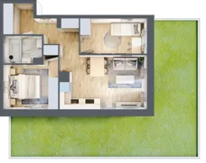 3 pokoje, mieszkanie 49,28 m², parter, oferta nr A/72, Olchowy Park 3, Warszawa, Białołęka, Kobiałka, ul. Marii Callas 20, 20A