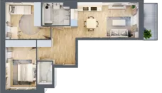 3 pokoje, mieszkanie 56,78 m², piętro 1, oferta nr A/114, Olchowy Park 3, Warszawa, Białołęka, Kobiałka, ul. Marii Callas 20, 20A