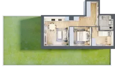 3 pokoje, mieszkanie 49,37 m², parter, oferta nr B/44, Olchowy Park 3, Warszawa, Białołęka, Kobiałka, ul. Marii Callas 20, 20A