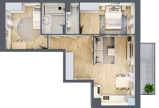 3 pokoje, mieszkanie 57,04 m², piętro 5, oferta nr III/65, Neo Nova Ochota 3, Warszawa, Włochy, Raków, ul. Wojciecha Opackiego 4A