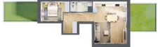 2 pokoje, mieszkanie 46,86 m², parter, oferta nr III/3, Neo Nova Ochota 3, Warszawa, Włochy, Raków, ul. Wojciecha Opackiego 4A