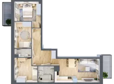 4 pokoje, mieszkanie 64,84 m², piętro 3, oferta nr III/30, Neo Nova Ochota 3, Warszawa, Włochy, Raków, ul. Wojciecha Opackiego 4A