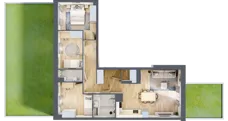 4 pokoje, mieszkanie 72,25 m², parter, oferta nr III/20, Neo Nova Ochota 3, Warszawa, Włochy, Raków, ul. Wojciecha Opackiego 4A
