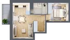 2 pokoje, mieszkanie 34,77 m², piętro 1, oferta nr III/7, Neo Nova Ochota 3, Warszawa, Włochy, Raków, ul. Wojciecha Opackiego 4A