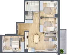4 pokoje, mieszkanie 72,10 m², piętro 3, oferta nr III/31, Neo Nova Ochota 3, Warszawa, Włochy, Raków, ul. Wojciecha Opackiego 4A