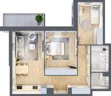 3 pokoje, mieszkanie 63,18 m², piętro 1, oferta nr III/78, Neo Nova Ochota 3, Warszawa, Włochy, Raków, ul. Wojciecha Opackiego 4A