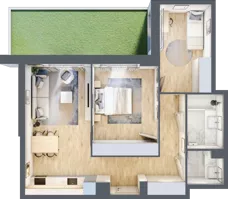 3 pokoje, mieszkanie 63,08 m², parter, oferta nr III/66, Neo Nova Ochota 3, Warszawa, Włochy, Raków, ul. Wojciecha Opackiego 4A