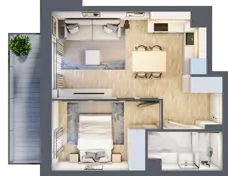 2 pokoje, mieszkanie 35,29 m², piętro 5, oferta nr III/64, Neo Nova Ochota 3, Warszawa, Włochy, Raków, ul. Wojciecha Opackiego 4A