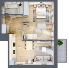 3 pokoje, mieszkanie 51,69 m², piętro 3, oferta nr III/14, Neo Nova Ochota 3, Warszawa, Włochy, Raków, ul. Wojciecha Opackiego 4A