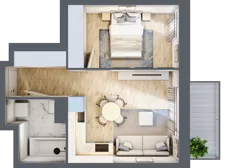 2 pokoje, mieszkanie 36,30 m², piętro 2, oferta nr III/9, Neo Nova Ochota 3, Warszawa, Włochy, Raków, ul. Wojciecha Opackiego 4A