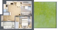 2 pokoje, mieszkanie 32,49 m², parter, oferta nr III/73, Neo Nova Ochota 3, Warszawa, Włochy, Raków, ul. Wojciecha Opackiego 4A