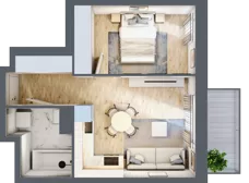 2 pokoje, mieszkanie 36,30 m², piętro 3, oferta nr III/13, Neo Nova Ochota 3, Warszawa, Włochy, Raków, ul. Wojciecha Opackiego 4A