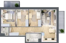 4 pokoje, mieszkanie 68,22 m², piętro 1, oferta nr III/80, Neo Nova Ochota 3, Warszawa, Włochy, Raków, ul. Wojciecha Opackiego 4A
