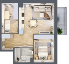 3 pokoje, mieszkanie 51,23 m², piętro 1, oferta nr VIII/10, Nova Viva Garden 8, Warszawa, Białołęka, Brzeziny, ul. Włodkowica 11D