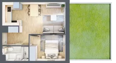 2 pokoje, mieszkanie 34,32 m², parter, oferta nr VIII/64, Nova Viva Garden 8, Warszawa, Białołęka, Brzeziny, ul. Włodkowica 11D