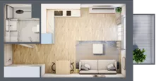 1 pokój, mieszkanie 27,24 m², piętro 2, oferta nr VIII/51, Nova Viva Garden 8, Warszawa, Białołęka, Brzeziny, ul. Włodkowica 11D