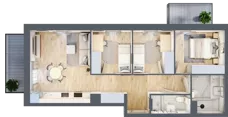 4 pokoje, mieszkanie 62,82 m², piętro 1, oferta nr VIII/16, Nova Viva Garden 8, Warszawa, Białołęka, Brzeziny, ul. Włodkowica 11D