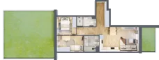 3 pokoje, mieszkanie 58,17 m², parter, oferta nr VIII/61, Nova Viva Garden 8, Warszawa, Białołęka, Brzeziny, ul. Włodkowica 11D