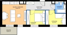 3 pokoje, mieszkanie 50,07 m², piętro 4, oferta nr 26, MISTA Kraków, Kraków, Mistrzejowice, ul. Mistrzejowicka