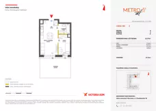 2 pokoje, mieszkanie 33,38 m², piętro 2, oferta nr XII/9, Metro Art 12, Warszawa, Praga Południe, Kamionek, ul. Chodakowska 38