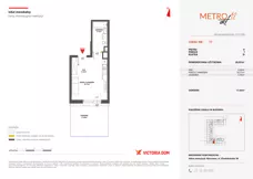 1 pokój, mieszkanie 26,97 m², parter, oferta nr XII/77, Metro Art 12, Warszawa, Praga Południe, Kamionek, ul. Chodakowska 38