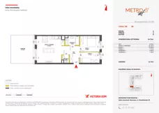 3 pokoje, mieszkanie 52,63 m², piętro 2, oferta nr XII/34, Metro Art 12, Warszawa, Praga Południe, Kamionek, ul. Chodakowska 38