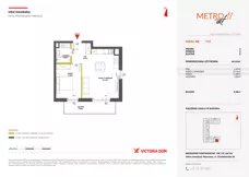 2 pokoje, mieszkanie 44,42 m², piętro 2, oferta nr XII/112, Metro Art 12, Warszawa, Praga Południe, Kamionek, ul. Chodakowska 38