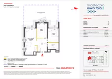 3 pokoje, mieszkanie 56,46 m², piętro 1, oferta nr II/83, Miasteczko Nova Fala 2, Gdynia, Cisowa, ul. Morska 254-262
