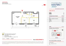 3 pokoje, mieszkanie 55,43 m², piętro 5, oferta nr II/120, Miasteczko Nova Fala 2, Gdynia, Cisowa, ul. Morska 254-262