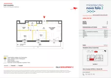 3 pokoje, mieszkanie 55,44 m², piętro 5, oferta nr II/184, Miasteczko Nova Fala 2, Gdynia, Cisowa, ul. Morska 254-262