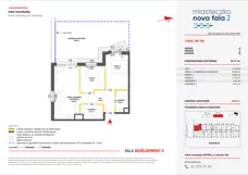 3 pokoje, mieszkanie 55,17 m², piętro 1, oferta nr II/212, Miasteczko Nova Fala 2, Gdynia, Cisowa, ul. Morska 254-262