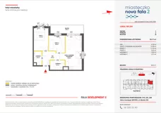 3 pokoje, mieszkanie 55,17 m², piętro 1, oferta nr II/204, Miasteczko Nova Fala 2, Gdynia, Cisowa, ul. Morska 254-262