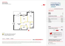 3 pokoje, mieszkanie 55,17 m², piętro 1, oferta nr II/212, Miasteczko Nova Fala 2, Gdynia, Cisowa, ul. Morska 254-262