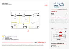3 pokoje, mieszkanie 56,30 m², piętro 5, oferta nr II/257, Miasteczko Nova Fala 2, Gdynia, Cisowa, ul. Morska 254-262