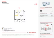 1 pokój, mieszkanie 26,09 m², piętro 5, oferta nr II/261, Miasteczko Nova Fala 2, Gdynia, Cisowa, ul. Morska 254-262