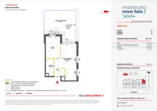 2 pokoje, mieszkanie 40,15 m², piętro 2, oferta nr II/149, Miasteczko Nova Fala 2, Gdynia, Cisowa, ul. Morska 254-262