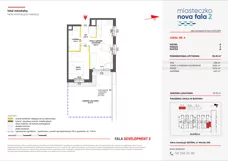 2 pokoje, mieszkanie 32,14 m², piętro 2, oferta nr II/223, Miasteczko Nova Fala 2, Gdynia, Cisowa, ul. Morska 254-262