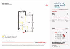 2 pokoje, mieszkanie 40,15 m², piętro 4, oferta nr II/47, Miasteczko Nova Fala 2, Gdynia, Cisowa, ul. Morska 254-262
