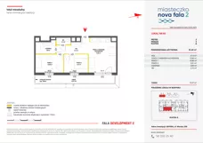 3 pokoje, mieszkanie 55,44 m², piętro 5, oferta nr II/60, Miasteczko Nova Fala 2, Gdynia, Cisowa, ul. Morska 254-262